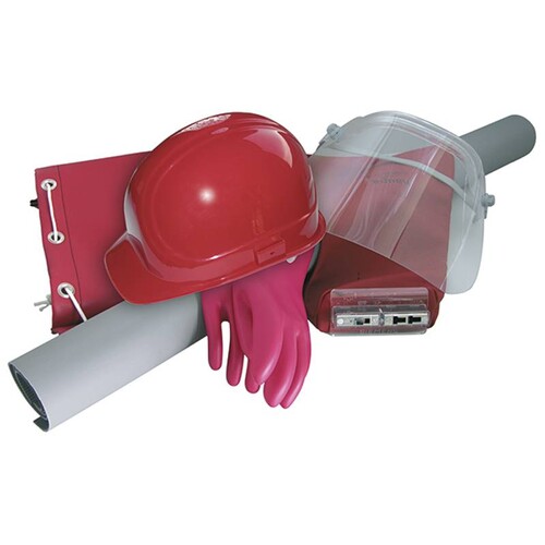 300228 HAUPA Sicherheitspaket VDE/GS Schutzhelm,Handschuhe,Sicherheitsgriff Produktbild Front View L