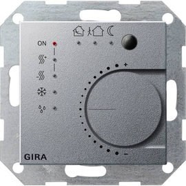 210026 GIRA KNX Stetigregler mit UTS 4-fach inkl. BA Alu System 55 Produktbild