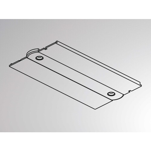 208-19172103 Molto Luce Abdeckplatte weiss für Einspeisung Produktbild Front View L