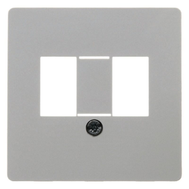 145809 Berker Zentralstück für Daten-/ Telekommunikation Modul 2 polarweiß Produktbild front M