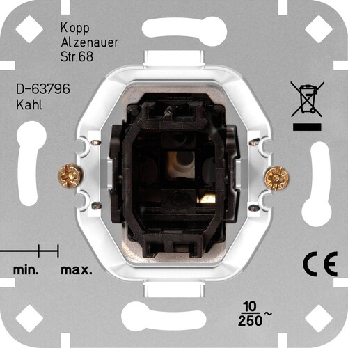 5043.0000.8 Kopp Taster-Sockel o. Abd. Produktbild Front View L