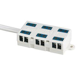 6968203006 NOBILE NV-Verteiler 6-fach Schraubklemmen 50W pro Buchse 12V AC Produktbild front M