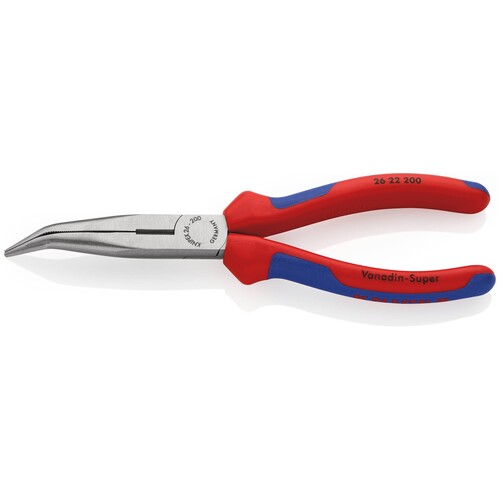 2622200 KNIPEX Flachrundzange mit Schneide Produktbild