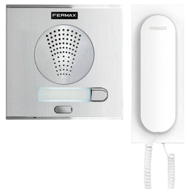 F4860 Fermax Ein-Familienhaus-Set Gr.1 Cityline Türst. UP Alu-Sliber 4+N Sys. Produktbild front M