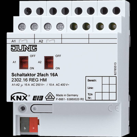 2302.16REGHM Jung KNX Schaltaktor 2Fach Produktbild