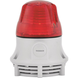 60 79 773 Sirena MICROLAMP Blink-und Dauerleuchte rot 240VAC mit akustik Produktbild front M