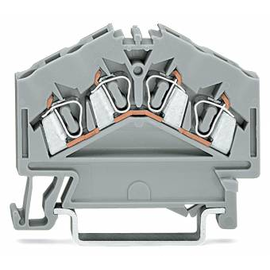 280-646 WAGO 4-Leiter Durchgangsklemme 2,5mm² grau Produktbild