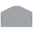 280-312 WAGO Abschluss- u. Zwischen- platte grau Produktbild