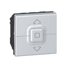 079226 Legrand Jalousie Rollladenschalt. Mosaic Alu Produktbild front M