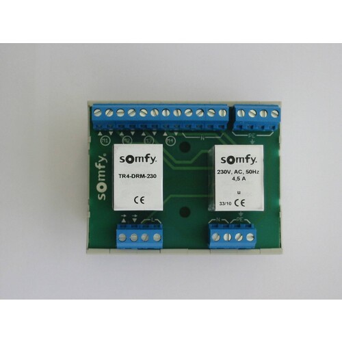 1822293 SOMFY TR4-AP-230 Motortrenn- relais für 4 Antriebe AP Produktbild Front View L