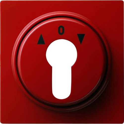 066443 GIRA Abdeckung Schlüsselschalter S-Color Rot Produktbild Front View L