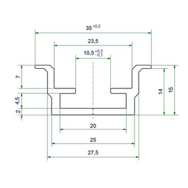 88679508 E.Term Aluminiumschiene univ. AL Uni 35 2m Produktbild