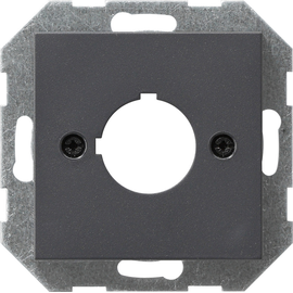 027228 GIRA Abdeckung m.Tragring 22,5mm System 55 anthrazit Produktbild front M