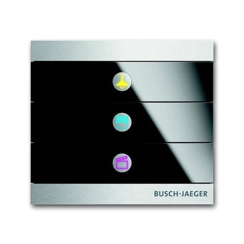 6342-825-101-500 Busch-Jaeger KNX Bedien element 3Fach Prion Produktbild Front View L