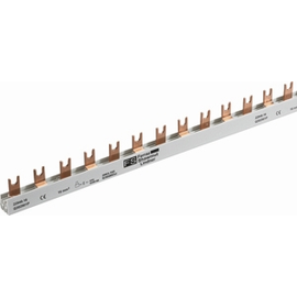 21797.160000 MERSEN Verdrahtungsschiene Gabelaus 3-p. 16mm² TE27 T-Form 1000mm Produktbild