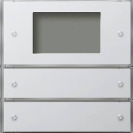 2042112 Gira KNX Tastsensor 3 Plus 2Fach Flächenschalter Reinweiß glänzend Produktbild