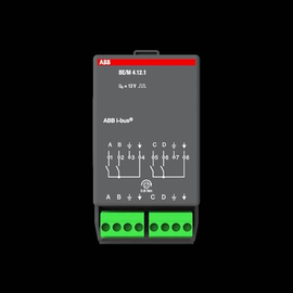 BE/M 4.12.1 Busch-Jaeger Binäreingangs modul 4-Fach Kontaktabfrage Produktbild