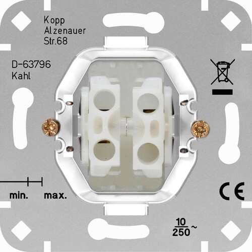 503500003 KOPP Serien-Sch.Sockel o. Abd. Produktbild Front View L