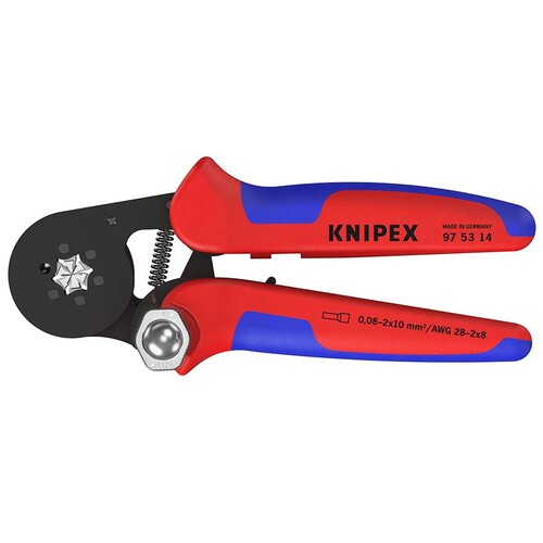 975314 KNIPEX Selbsteinst. Crimpzange f. Aderendhülsen Produktbild