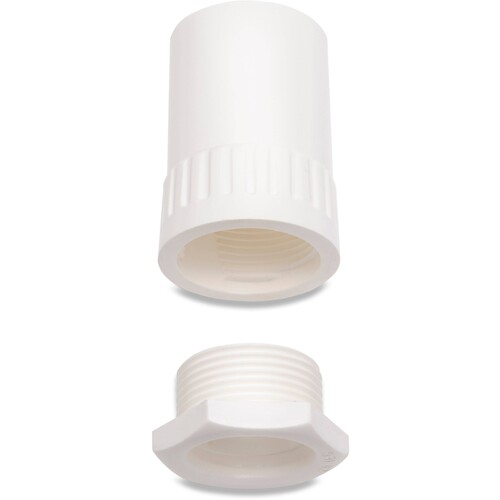41465 DIETZEL HFAFT/MBS 25 WS Anschluss- verschraubung weiss halogenfrei Produktbild Front View L