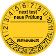 B756212 Benning PrÃŒfplaketten (Satz= 300 Stk.) Produktbild