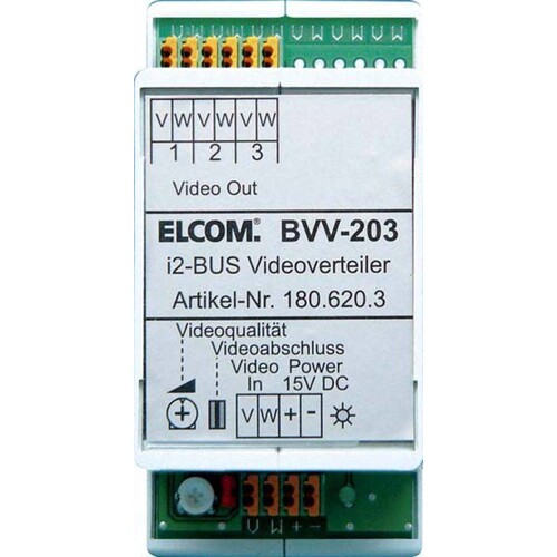 180.620.3 ELCOM i2-Bus Videoverteiler 3 Ausgänge Produktbild Front View L