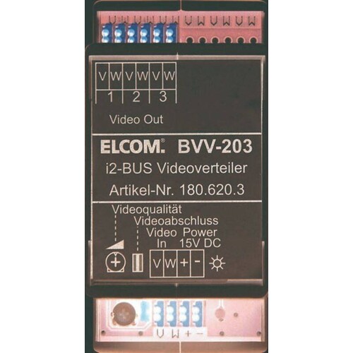 180.620.3 ELCOM i2-Bus Videoverteiler 3 Ausgänge Produktbild Front View L