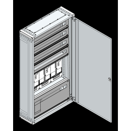 AMZV3-5C+RW OS/TN Mehler Aufputz- Kompaktverteiler inkl. Rückwand Produktbild