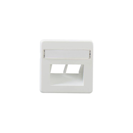 N135 100 53 Rutenbeck Zentralstück zu RJ 45 2x8pol. 50x50, polarweiß Produktbild