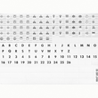 004999 LEGRAND Beschriftungsbögen Symbole Zahlen 1-26 (1VP = 10St.) Produktbild