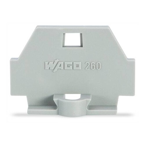 260-361 WAGO Abschlußplatte m. Flansch Produktbild Front View L