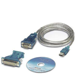 2881078 Phoenix Datenkabel D9-SUB ->USB CM-KBL-RS232/USB Produktbild front M