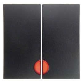 16271606 BERKER B.x Serienwippe mit rote n Linsen anthrazit matt Produktbild
