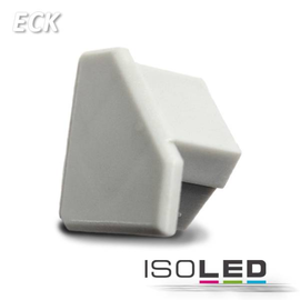 111384 ISOLED Endkappe für Profil ECK Silber Produktbild