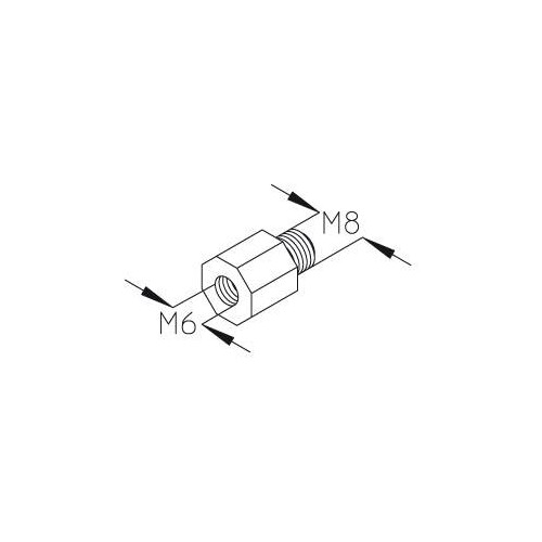 079675 Puk RGW 8/6 Schraube M6 M8 Gewinde Produktbild Front View L