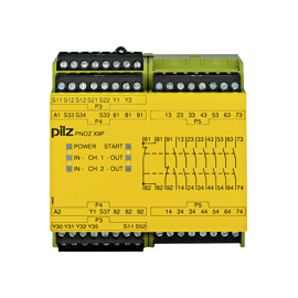 777609 Pilz Sicherheitsrelais 24VDC 2 Eingänge 9 Ausgänge Produktbild