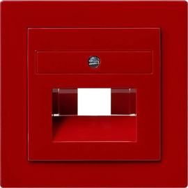 027043 GIRA Abdeckung UAE/IAE/ISDN S-Color Rot Produktbild