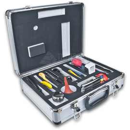 FIBRE TOOL KIT LIGHTWIN Werkzeugkoffer mit 18 verschiedenen Werkzeugen f. LWL Produktbild front M