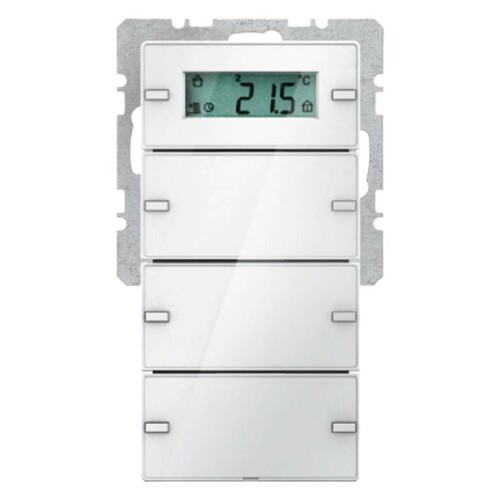 75663729 BERKER KNX Q.1 Tastsensor 3fach mit RTR und Display, polarweiß samt Produktbild