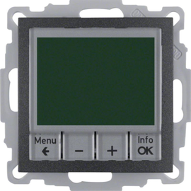 20441606 BERKER S.1/B.x Temperaturregler mit Zentralstück, 230V, anthrazit matt Produktbild
