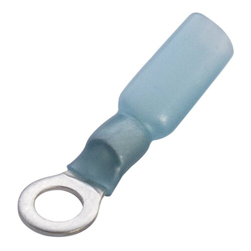 363544 HAUPA Ringkabelschuh shrink blau 1,5-2,5mm² M6 Produktbild Front View L