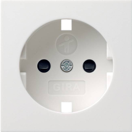 092103 GIRA Zentralstück zu Steckdose 045303 System 55 reinweiß glänzend Produktbild