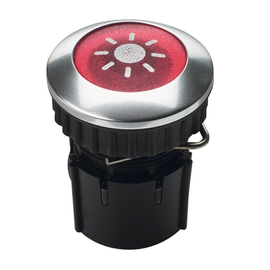 G63022 Grothe Protact 101 LED Klingel taster Rot Gehäuse Alu 22mm 24V Produktbild front M