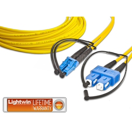 LDP-09 LC-SC 2.0 Lightwin Duplex LWL Patchkabel 2m Singlemode Produktbild