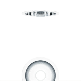 60800660 Zumtobel PANOS INF FLUX E200 L KLAR Dekoglas Produktbild front M