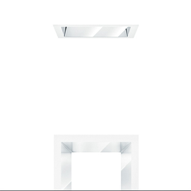 60800693 Zumtobel PANOS INF IP54 GLAS KLAR Q190 WH Vorsatz, klar Produktbild front M