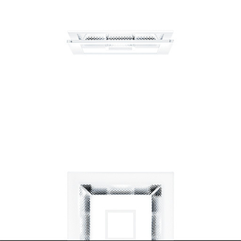 60800701 Zumtobel PANOS INF DEKOGLAS AM Q190 L Dekoglas Produktbild front M