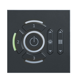 22154677 Zumtobel LM-CCB 1/2/3 Li/Be Bediengerät kantig anthrazit Produktbild front M