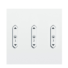 22161833 Zumtobel LM-RCW3 Li LM Wipptaster 3fach Licht weiss Produktbild front M