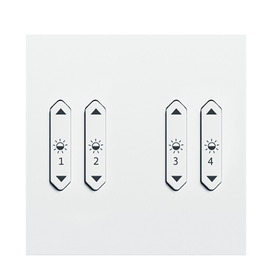 22161835 Zumtobel LM-RCW4 Li LM Wipptaster 4fach Licht weiss Produktbild front M